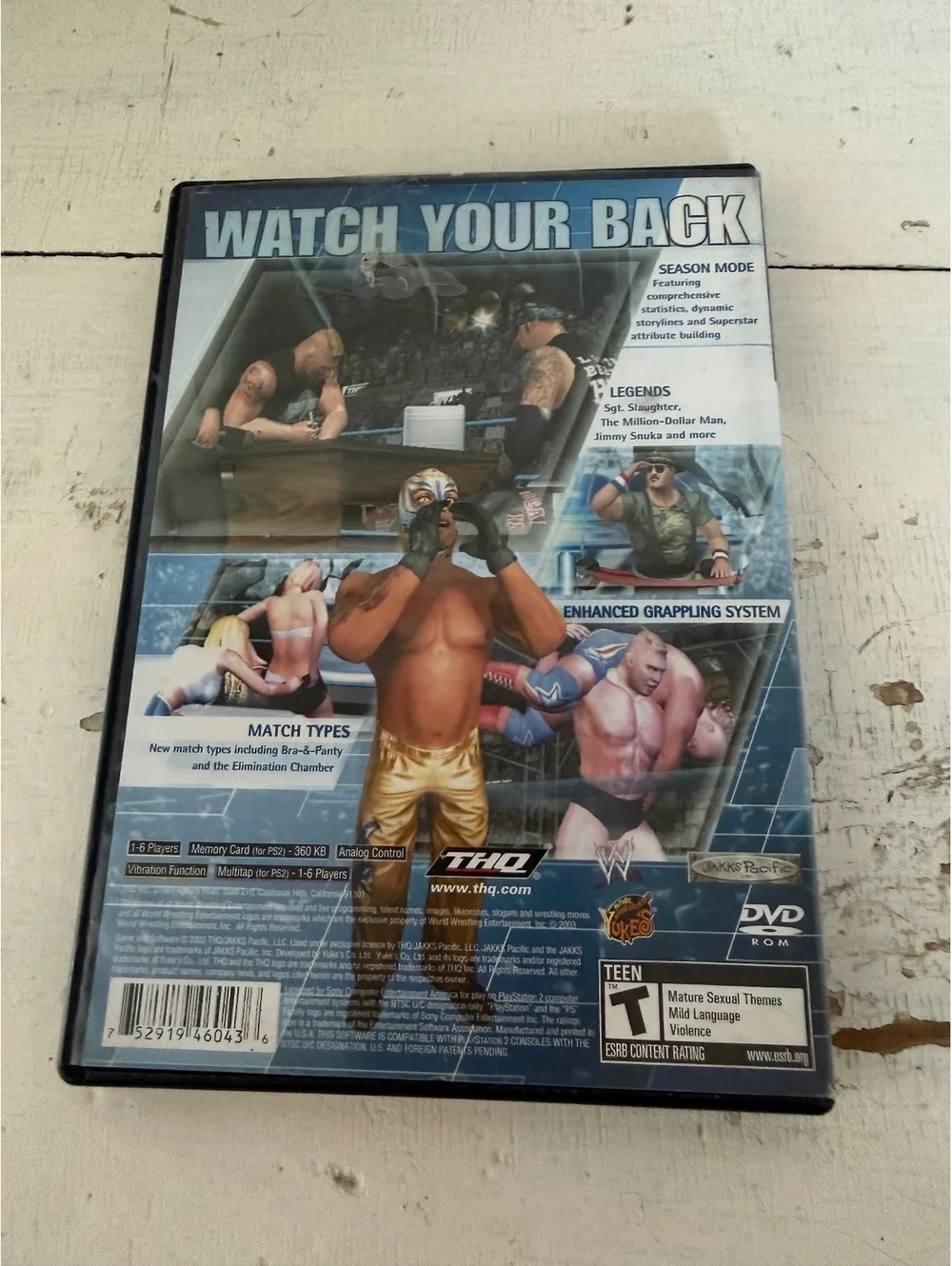 WWE SmackDown! Here Comes the Pain PlayStation 2 Game Complete Case and Manual